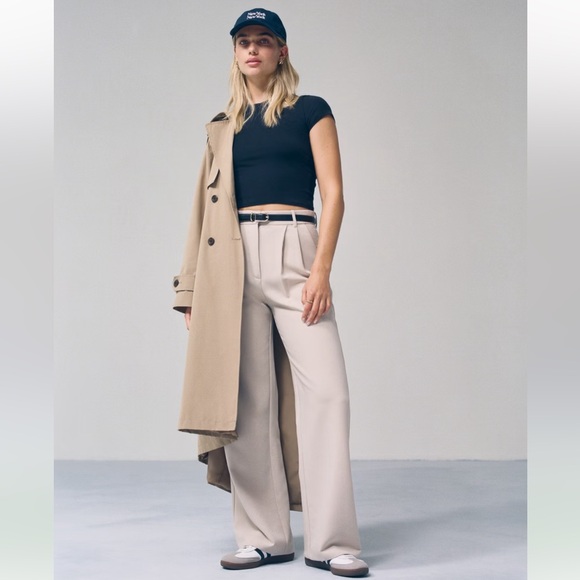 NWOT A&F Sloane Tailored Pant in Light Taupe Women's Pants - 0 / 25 Long - Picture 12 of 12